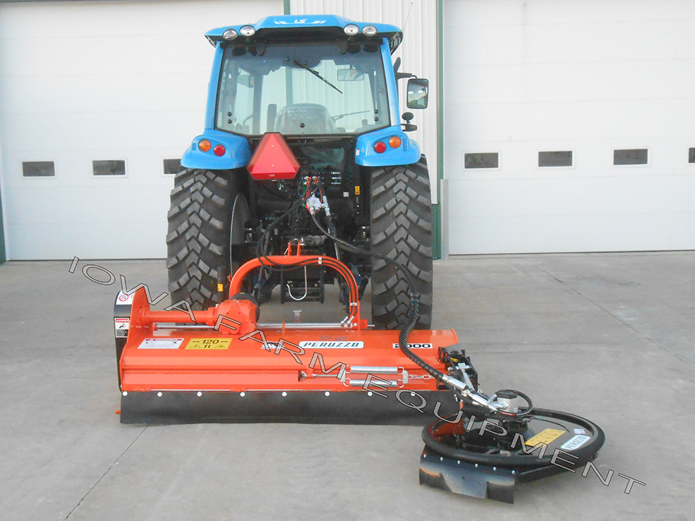 Offset Flail Mower with Side Trim Mower Head