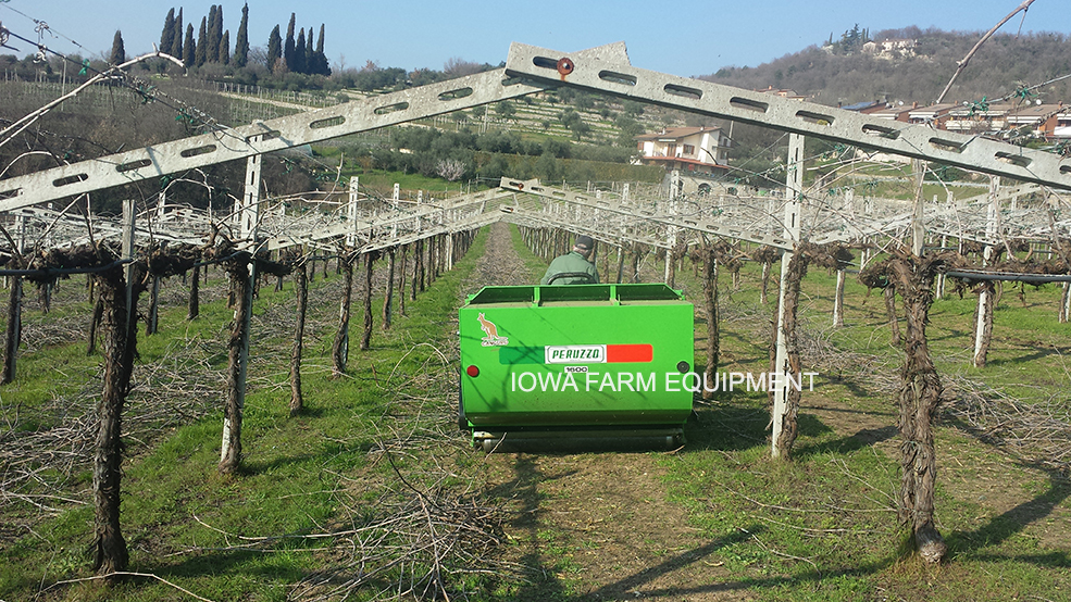 Tractor Mounted Flail Mower with Collector